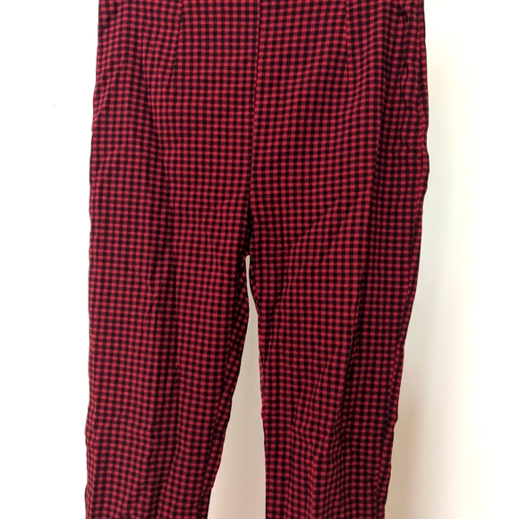 Forever 21 Plaid High-Waisted Mid-Calf Trousers - Picture 3 of 3